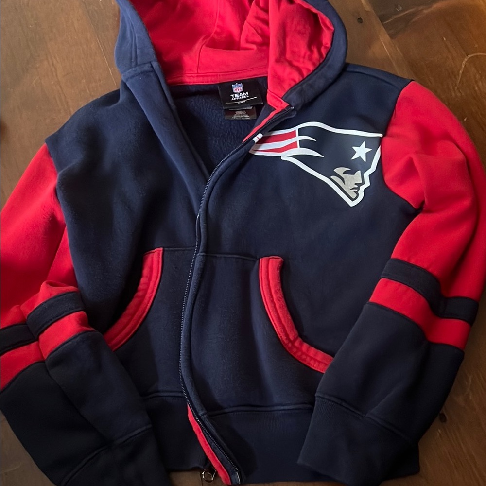 NFL Kids Patriots Hoodie - Navy and Red